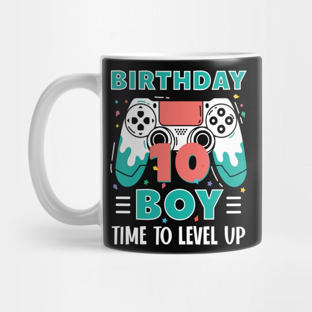 10th Birthday Boy Gamer Funny B-day Gift For Boys kids toddlers by tearbytea